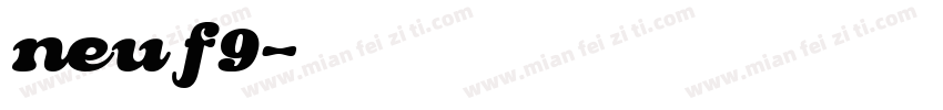 neu f9字体转换